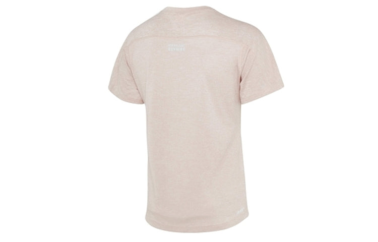 (WMNS) New Balance Classic Logo Alphabet Printing Short Sleeve Pink Red AWT0301Y-SP1