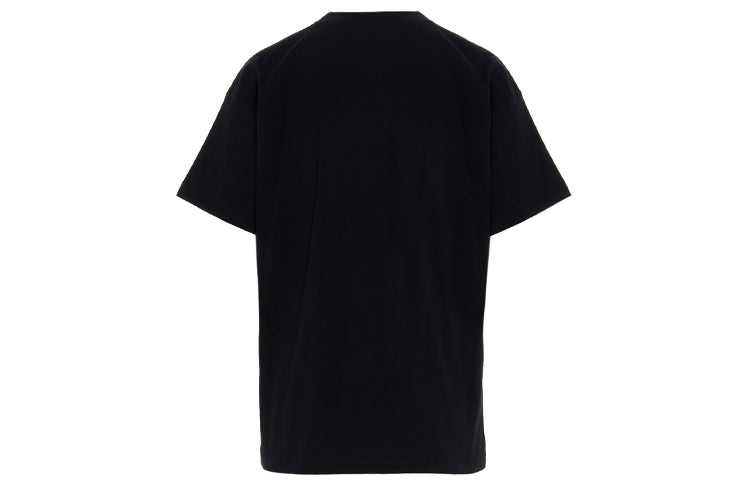 Balenciaga Embroidered Short Sleeve Unisex Black 612965TIVD31000