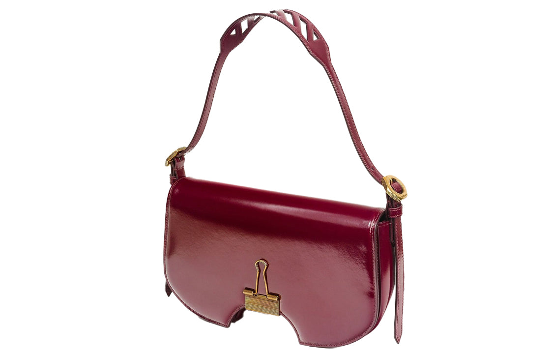 (WMNS) Off-White Leather Red Shoulder Bag OWNA141E20LEA0032800