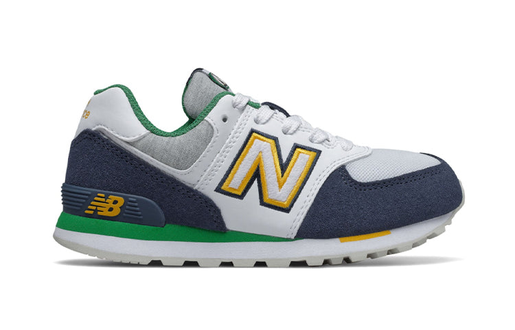 New Balance Kids' 574 Varsity Sport Blue/Green/Yellow PC574NLB