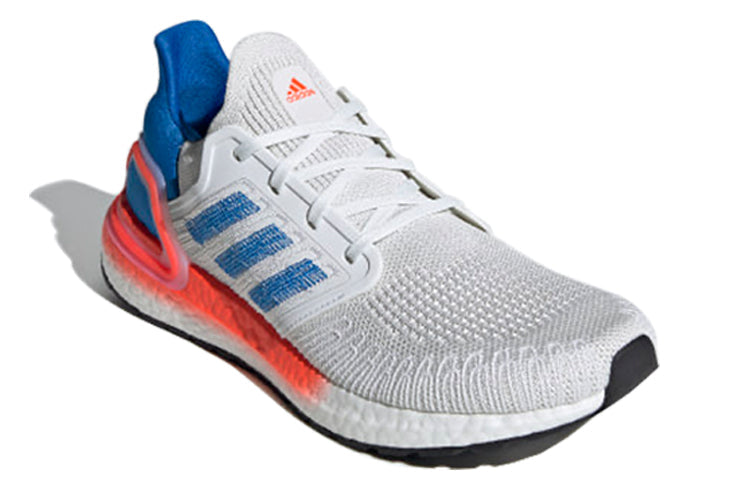 adidas Ultraboost 20 'Crystal White Glow Blue Solar Red' EG0708