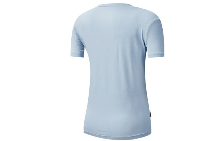 (WMNS) FILA Alphabet Logo Printing Sports Quick Dry Breathable Short Sleeve Blue A11W021117F-VT