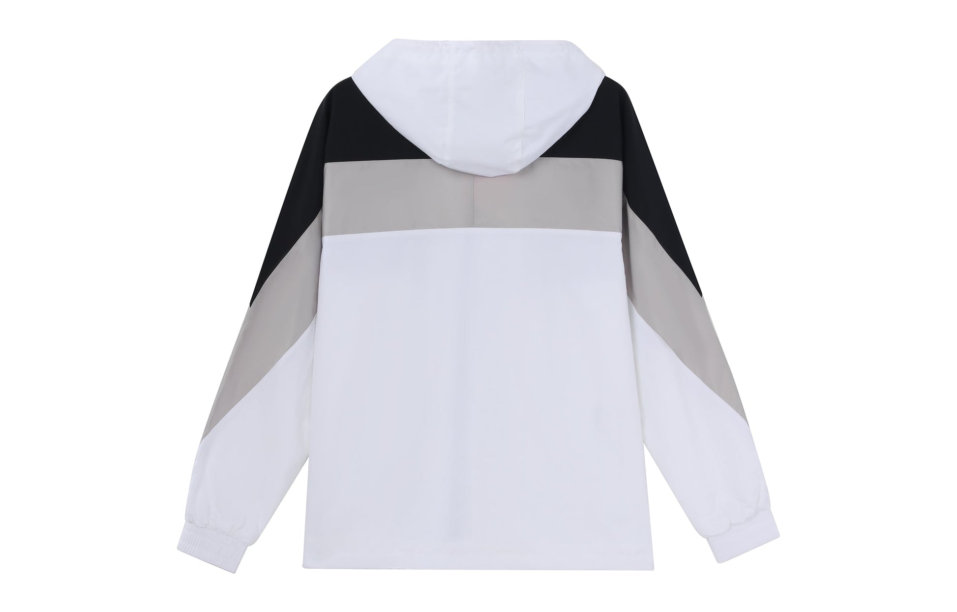 Li-Ning Sports Fashion Series Colorblock hooded Drawstring Loose Jacket 'White' AFDQ045-1