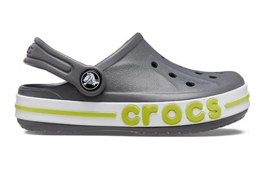 (GS) Crocs Bayaband Clog 'Grey Lime Punch' 207019-0GX