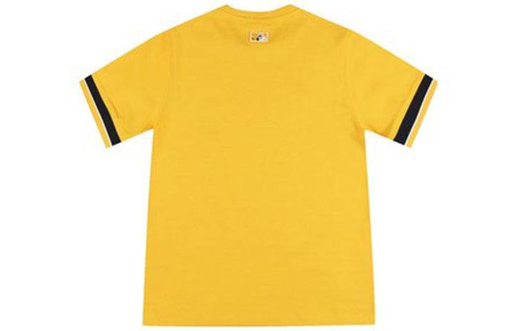 MLB Embroidered LOGO Short Sleeve Unisex Yellow 31TSCE931-46D