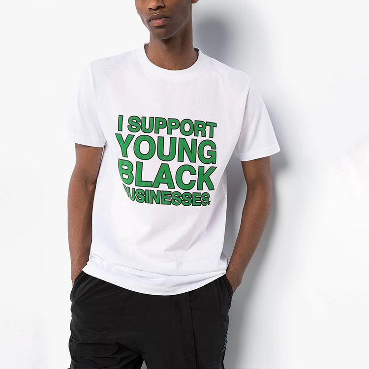 Off-White Slogan Applique Tee Men's White OMAA027T20JER0900155