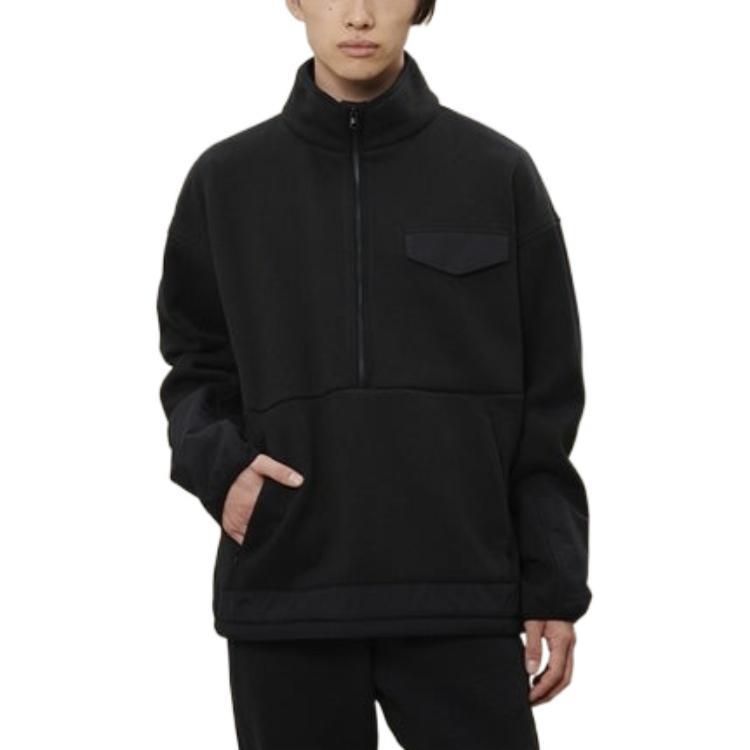 New Balance MET24 Half Zip Pullover Asia Sizing 'Black' AMT25005-BK