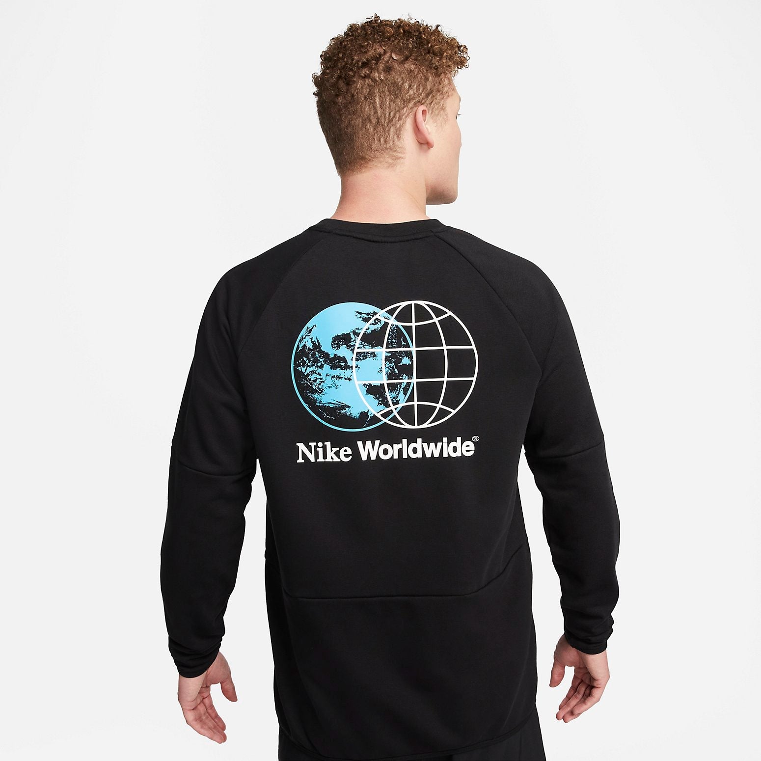 Nike Dri-FIT Men's Graphic Fitness Crew 'Black' DV9827-010