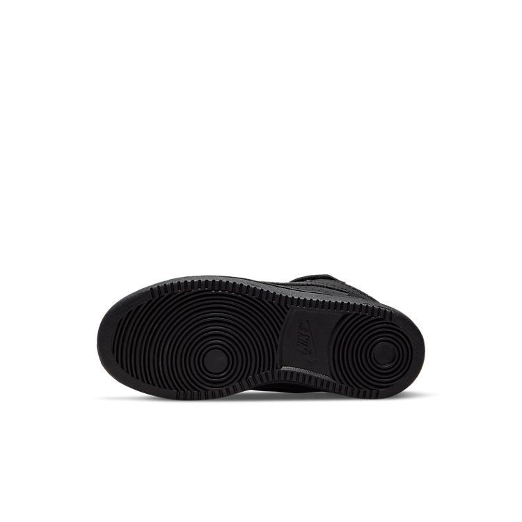 (GS) Nike Court Borough Mid 'Triple Black' 870026-001