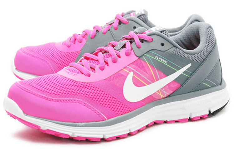 (WMNS) Nike Lunar Forever 4 MSL Low-Top Grey/Pink 704933-600