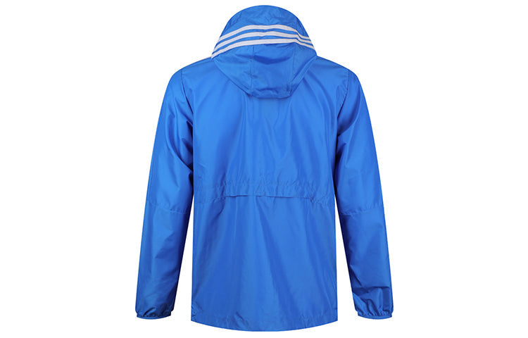 Men's adidas Casual Sports Hooded Jacket Blue FT2834