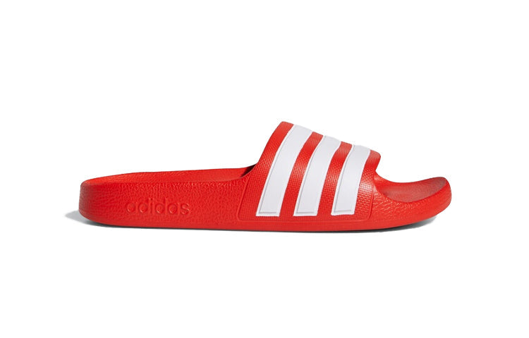(GS) adidas Adilette Aqua Slides 'Red White' EF1750
