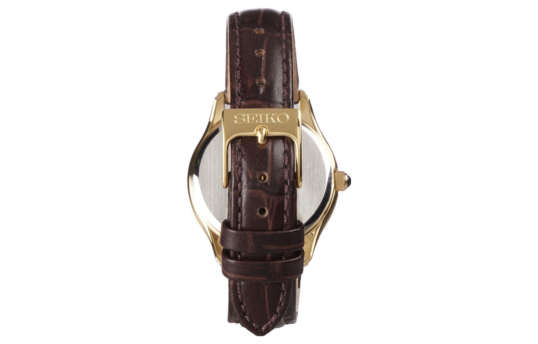 SEIKO Waterproof Brown/Gold/White SUR638P1