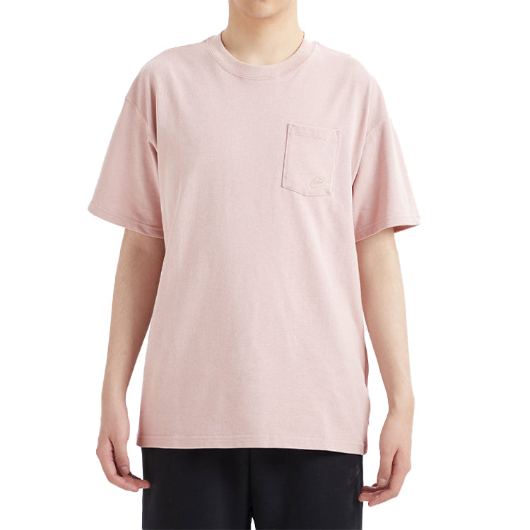 Nike SPORTSWEAR Chest Small Pocket Solid Color Short Sleeve Purple Pink DD0500-222