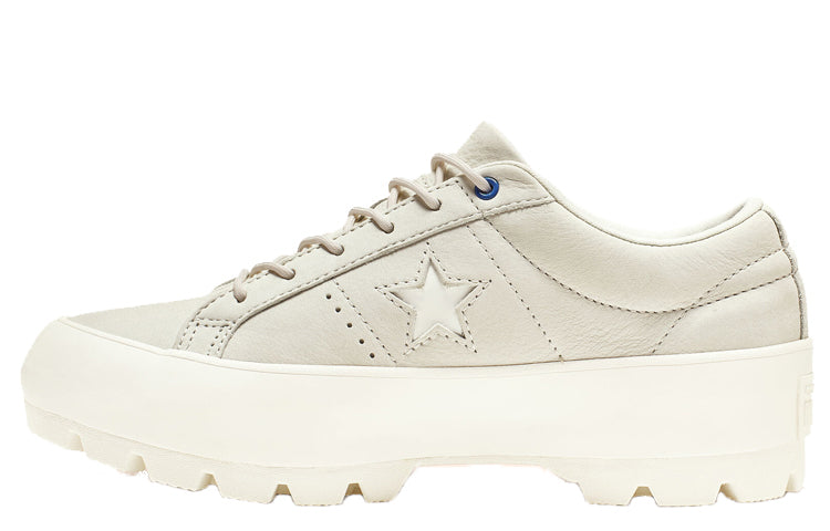 (WMNS) Converse One Star Lugged Low Top Sponge Cake Thick Sole Creamy 565065C
