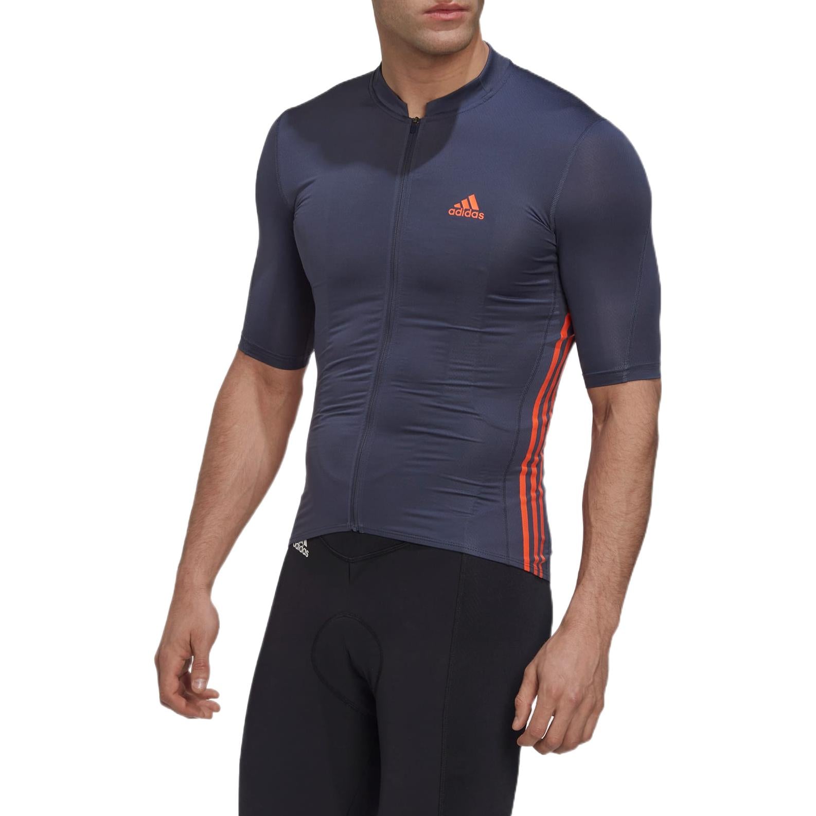 adidas The Short Sleeve Cycling Jersey Asia Sizing 'Grey' HM6427