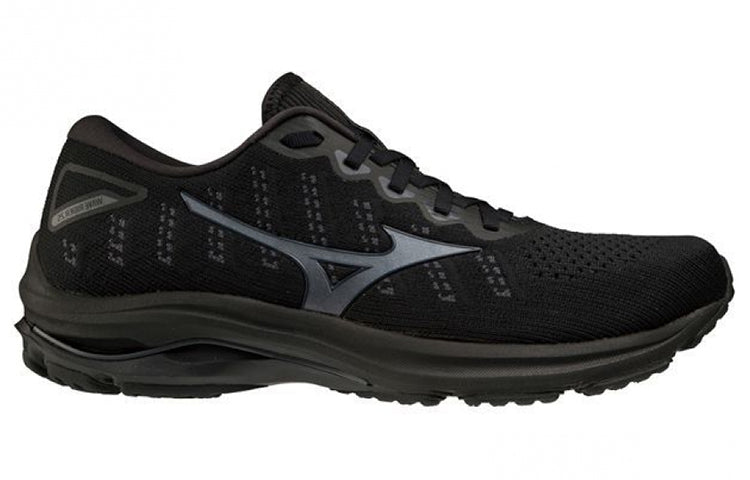 Mizuno Wave Rider 25 Waveknit 'Black Dark Grey' J1GC217515