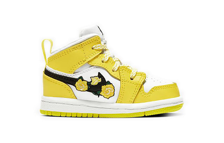 (TD) Air Jordan 1 Mid SE 'Rose Patch - Dynamic Yellow' AV5172-700
