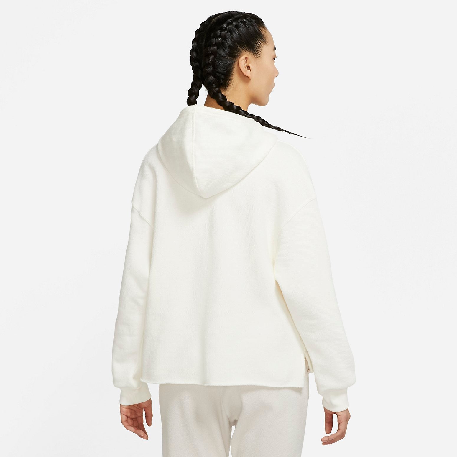 (WMNS) Nike Casual Hooded Pullover Sweatshirt 'White' DR7839-133