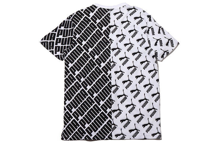 PUMA AOP SP20 Round Neck Short Sleeve Unisex White 597425-02