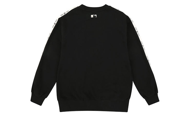 MLB NY New York Yankees Loose Casual Round Neck Long Sleeves Unisex Black 31MTT1011-50L