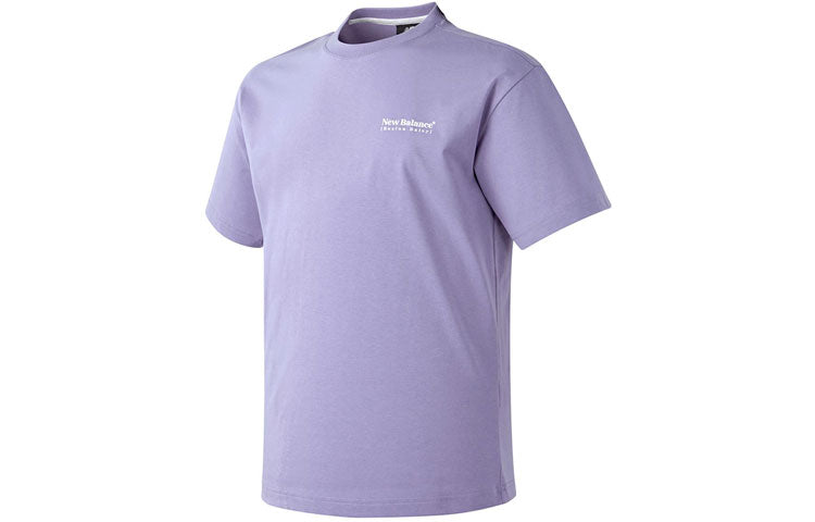 New Balance Back Printing Short Sleeve Unisex Purple NBNEA22043-75