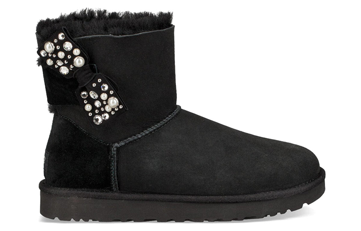 (WMNS) UGG Mini Bailey Bow Brilliant Black 1019725-BLK