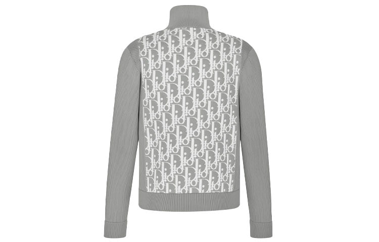 DIOR SS21 Oblique 3D Effect Embedded Technology Knitted Jacket For Men Black 113M421AT195-C880