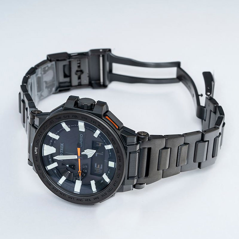 Casio Pro Trek Manaslu Analog Watch 'Black Steel' PRX-8001YT-7JF