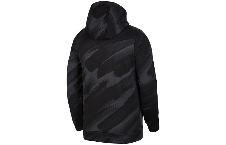 Men's Nike Therma-FIT Sport Clash Full-Length Zipper Cardigan Training Hooded Track Jacket Black DD1891-010