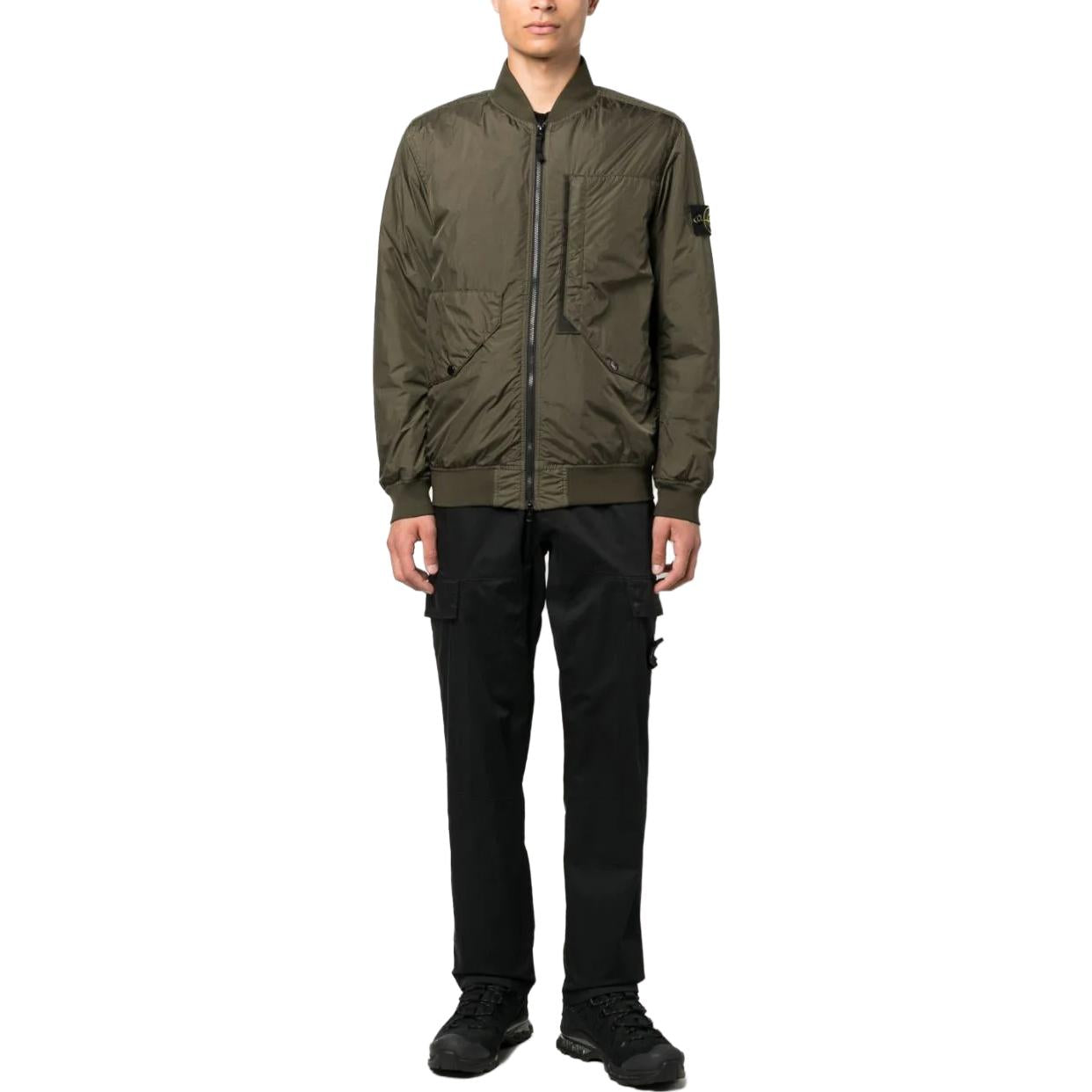 STONE ISLAND Plain Logo Down Jackets 'Olive Green' 791540923V0058