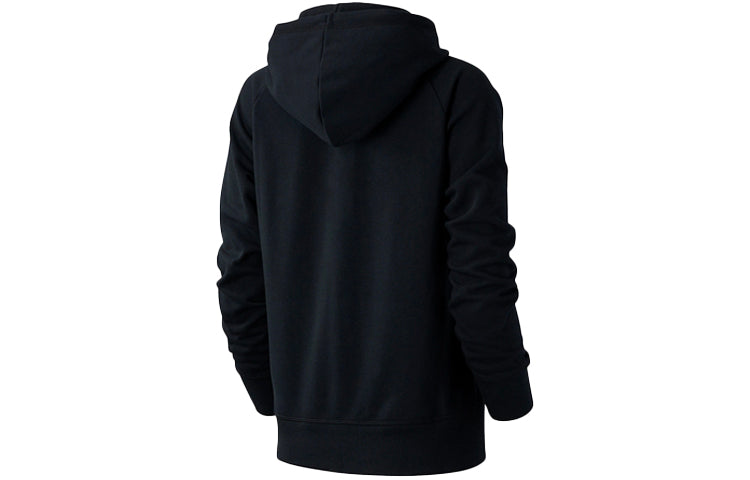 (WMNS) New Balance Essentials Pullover Hoodie Asia Sizing 'Black' WT03550-BK