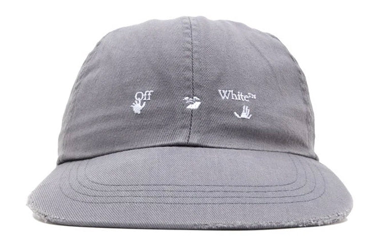 Off-White Logo Baseball Cap 'Grey' OMLB022E20FAB0010601