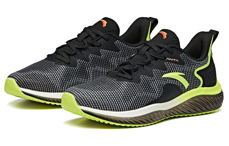 ANTA Running Series Sneakers 'Black Lime Green' 112025599-4