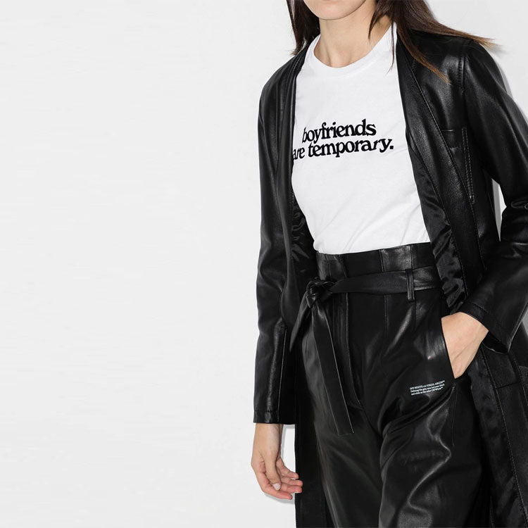 (WMNS) Off-White Alphabet Slogan Logo Printing Short Sleeve Slim Fit Version White OWAA040F20JER0020110