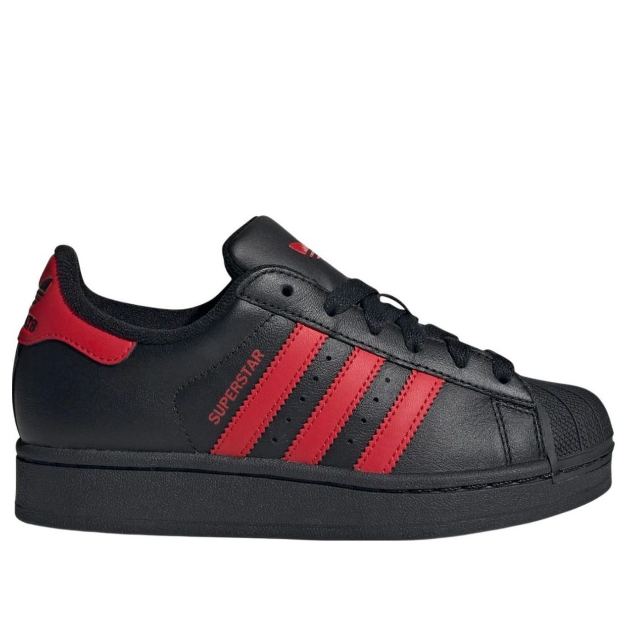 (GS) adidas Superstar II 'Core Black Better Scarlet' JH7902
