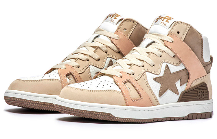 A BATHING APE Bape Sta 93 Hi 'Beige Pink' 1I20-291-011-BROWN