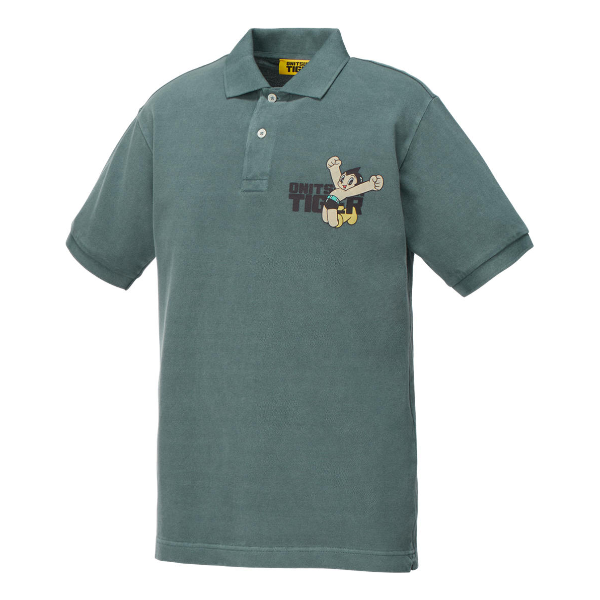 Onitsuka Tiger x Astro Boy Washed Polo Shirt 'Blue Grey' 2183B495-400