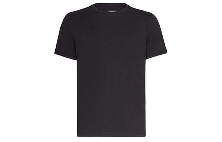 Men's FENDI Camouflage Pattern Round Neck Short Sleeve Black FY0894ACNOF0QA1