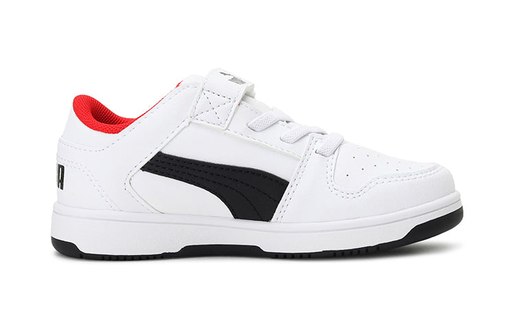 (PS) PUMA Rebound Layup Lo Sl Casual Shoes White/Red/Black 370492-01