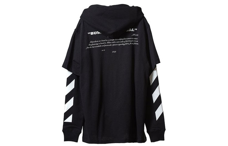 Off-White SS21 Bernini Back Printing Casual Black OMBB042F181920111030
