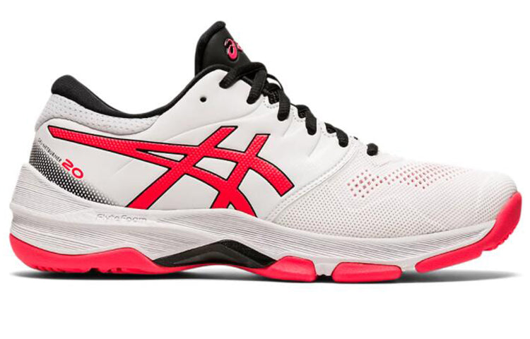 (WMNS) ASICS Gel-Netburner 20 D Wide 'White Pink' 1072A039-101