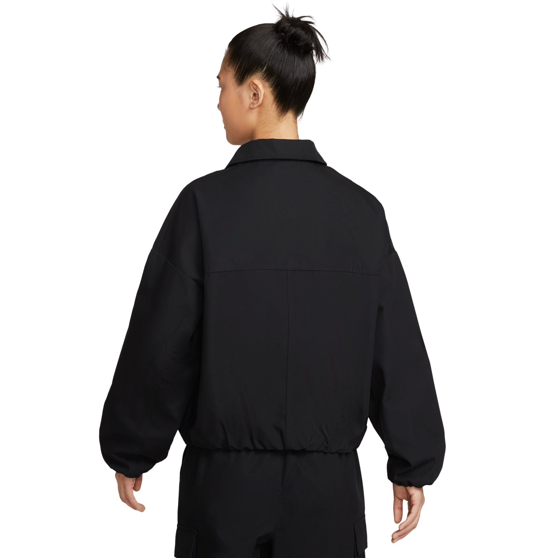 (WMNS) Nike Oversized Woven Jacket 'Black' HV1969-010
