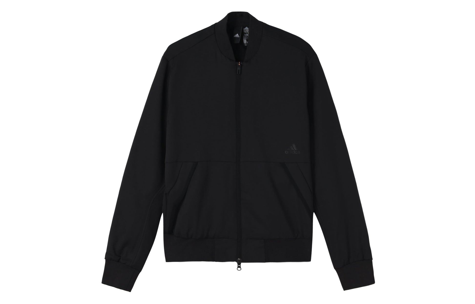 adidas Fi Jkt Wv Bomb Logo Printing Fleece Lined Stay Warm Sports Jacket Black GP0975