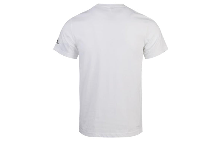 adidas Basketball Sports Round Neck Short Sleeve White DU6720