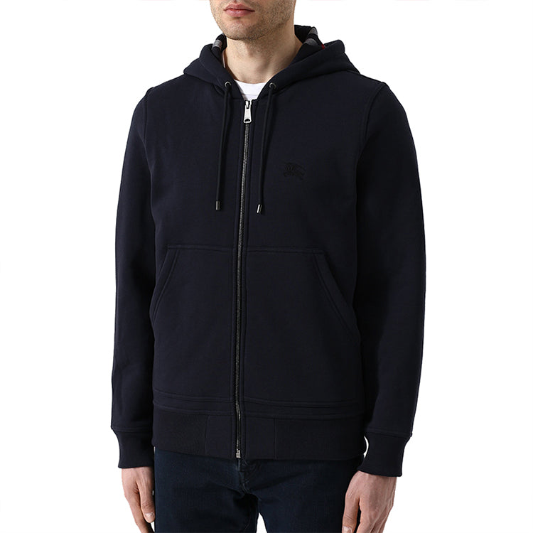 Burberry Check Plain Weave Zipper GS Black 40617991