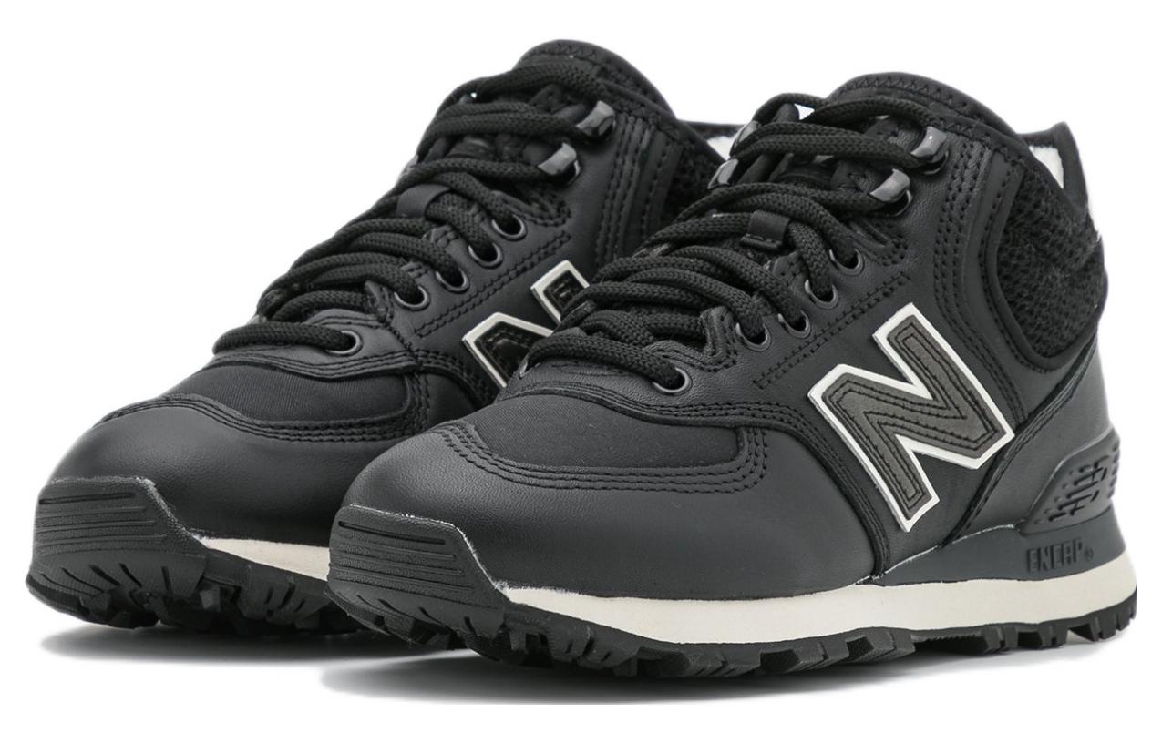 (WMNS) New Balance 574 Series Mid Tops Casual Black WH574MI2