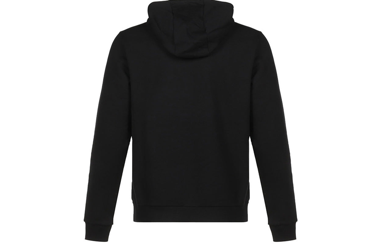 Men's FENDI Logo Embroidered Cotton Fleece Lined Solid Color Black FY0212ACN6F0QA1