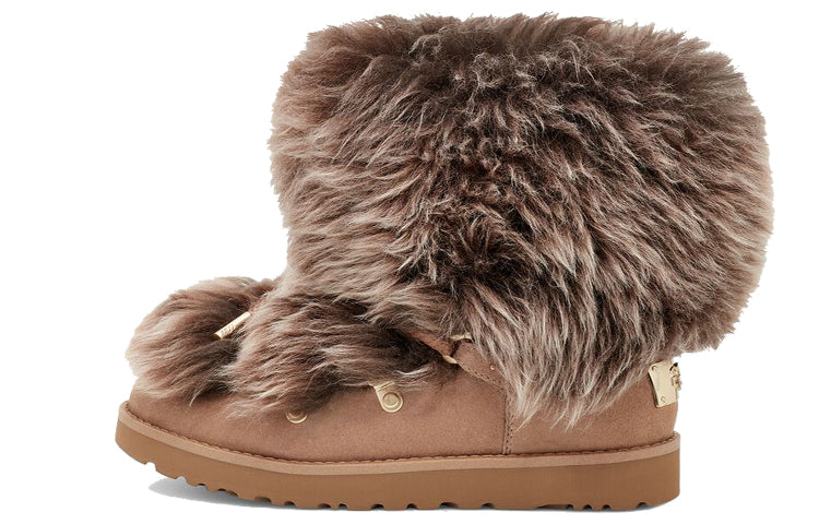 (WMNS) UGG Classic Posh Mini Fur 'Brown' 1123531-BCHW