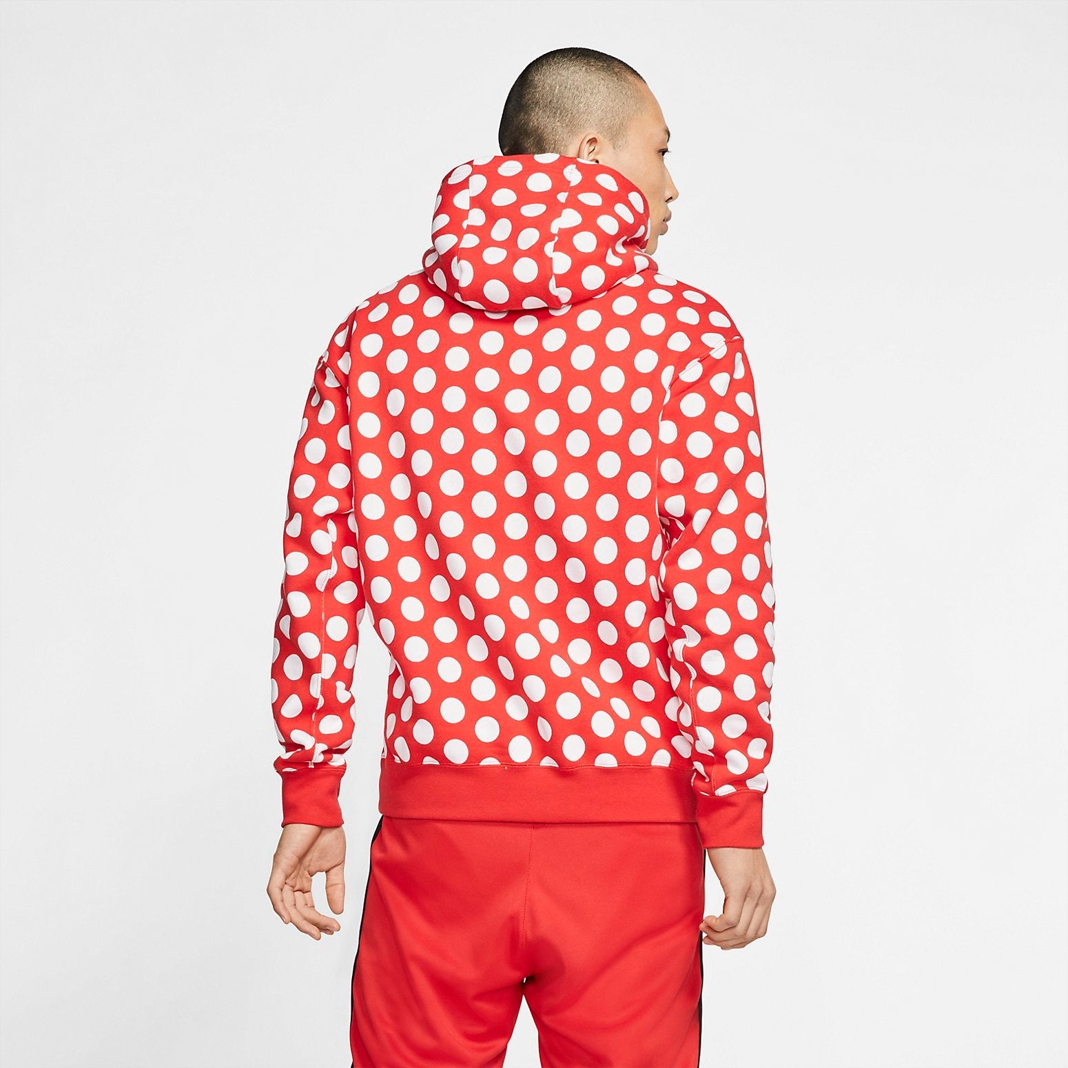Nike Full Out Dots Hoodie 'Red White' BV5531-657